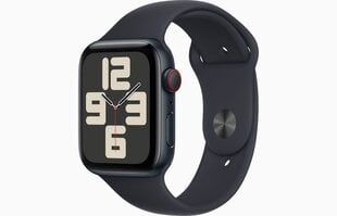 Apple Watch SE GPS + Cellular 40mm Midnight Aluminium Case with Midnight Sport Band - S/M - MRG73ET/A hinta ja tiedot | Älykellot | hobbyhall.fi