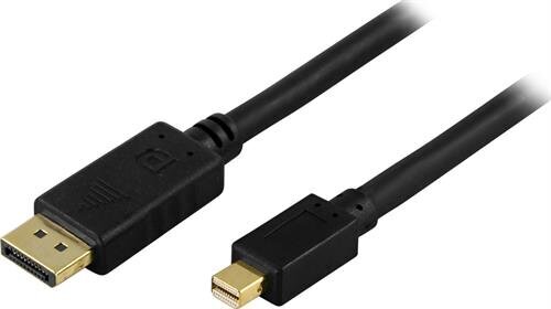 Deltaco, DisplayPort - Mini DisplayPort, 5.0 metrin pituinen hinta ja tiedot | Kaapelit ja adapterit | hobbyhall.fi