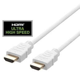 Deltaco, HDMI - HDMI, 1 metrin pituinen johto hinta ja tiedot | Kaapelit ja adapterit | hobbyhall.fi