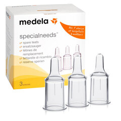 Medela SpecialNeeds tuttipullon tutit, 3 kpl hinta ja tiedot | Medela Lapset | hobbyhall.fi