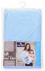 Vauvan pyyhe, 80 cm x 100 cm, sinisen värinen hinta ja tiedot | Kylpyvälineet | hobbyhall.fi