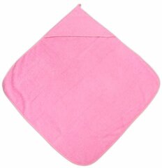 Vauvan pyyhe, 80 cm x 80 cm, pinkin värinen hinta ja tiedot | Kylpyvälineet | hobbyhall.fi