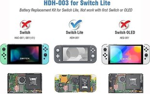 ElecGear-akku Nintendo Switch Lite HDH-001:lle hinta ja tiedot | Pelikonsolit | hobbyhall.fi