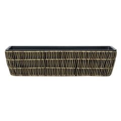 Kukkalaatikko WICKER 60x19xH15cm, vaalean ruskea hinta ja tiedot | Kukkaruukut | hobbyhall.fi