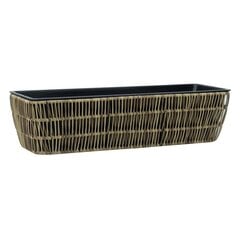 Kukkalaatikko WICKER 60x19xH15cm, vaalean ruskea hinta ja tiedot | Kukkaruukut | hobbyhall.fi