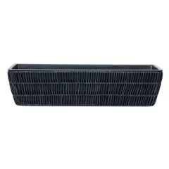 Kukkalaatikko WICKER 60x19xH15cm, musta hinta ja tiedot | Kukkaruukut | hobbyhall.fi