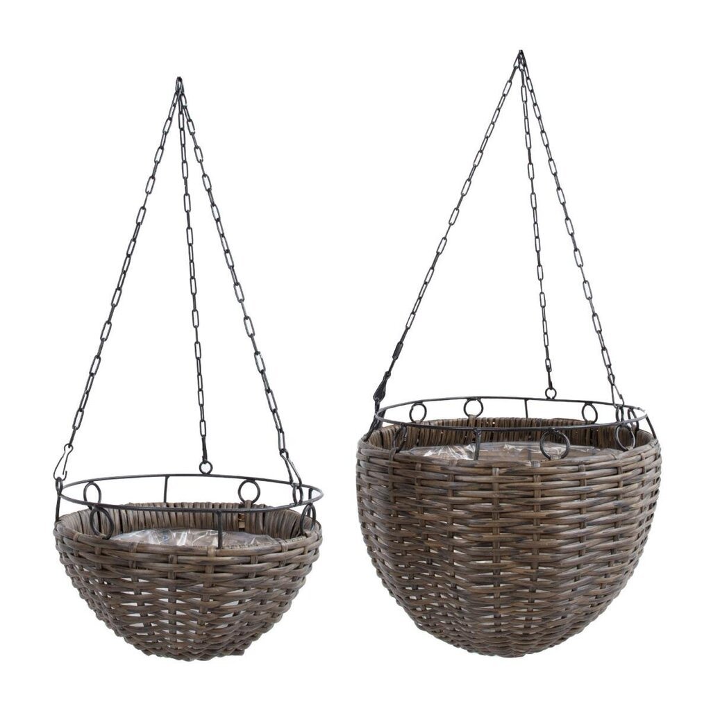 Amppeli WICKER 2kpl setti hinta ja tiedot | Kukkaruukut | hobbyhall.fi