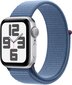 Apple Watch SE GPS 40mm Silver Aluminium Case with Winter Blue Sport Loop - MRE33ET/A hinta ja tiedot | Älykellot | hobbyhall.fi