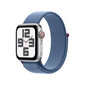 Apple Watch SE GPS + Cellular 40mm Silver Aluminium Case with Winter Blue Sport Loop - MRGQ3ET/A hinta ja tiedot | Älykellot | hobbyhall.fi