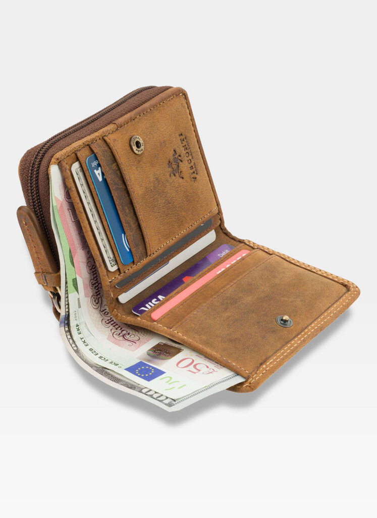 Naisten lompakko Visconti 729, ruskea hinta ja tiedot | Naisten lompakot | hobbyhall.fi