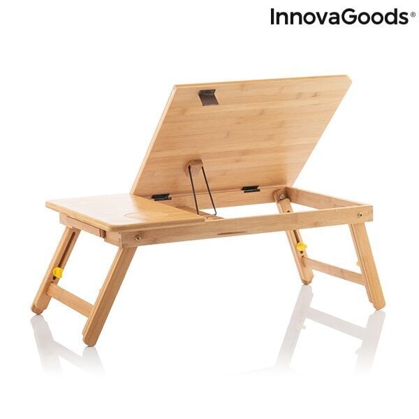 Taitettava pöytä InnovaGoods Lapwood, beige