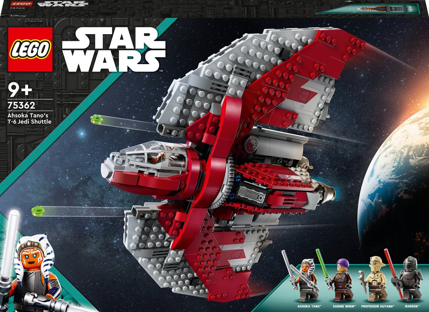 75362 LEGO® Star Wars Ahsoka Tanon T-6-jedialus hinta ja tiedot | LEGOT ja rakennuslelut | hobbyhall.fi