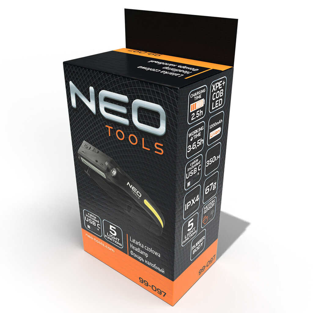 Neo ladattava LED-taskulamppu 99-097 hinta ja tiedot | Taskulamput ja valonheittimet | hobbyhall.fi