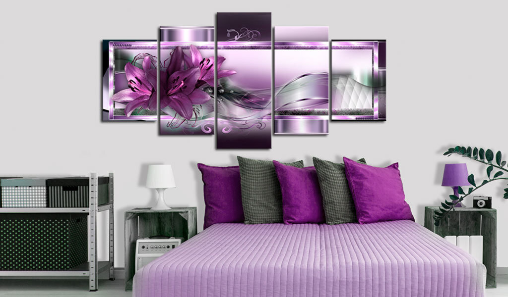 Kuva - Purple Lilies hinta ja tiedot | Taulut | hobbyhall.fi