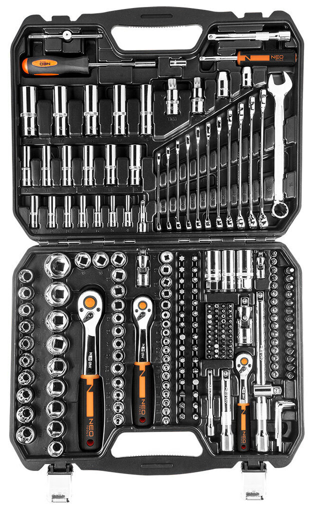 Työkalusarja Neo 10-076, 219 kpl. hinta ja tiedot | Työkalupakit ja muu työkalujen säilytys | hobbyhall.fi