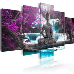 Kuva - Waterfall and Buddha hinta ja tiedot | Taulut | hobbyhall.fi