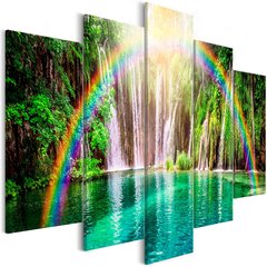 Kuva - Rainbow Time (5 Parts) Wide hinta ja tiedot | Taulut | hobbyhall.fi