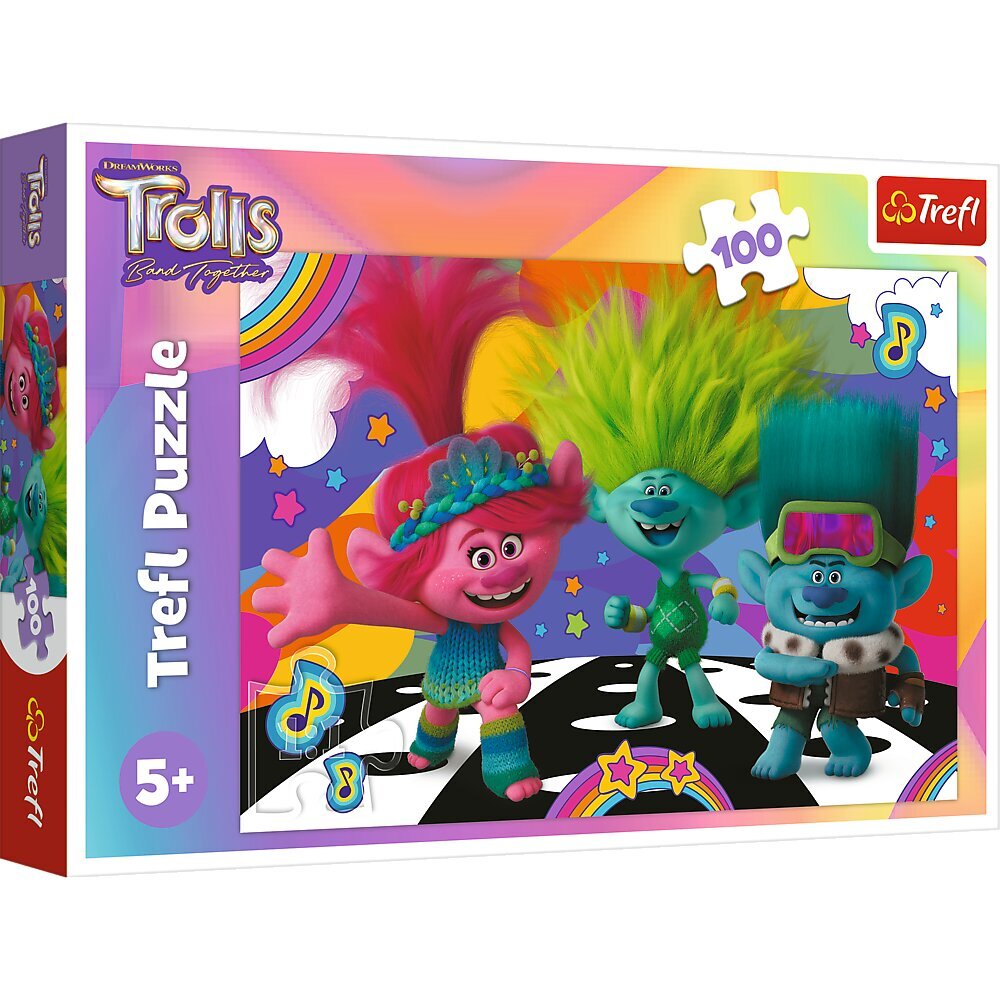 TREFL TROLLS Palapeli "Peikot 3", 100 palaa hinta ja tiedot | Palapelit | hobbyhall.fi