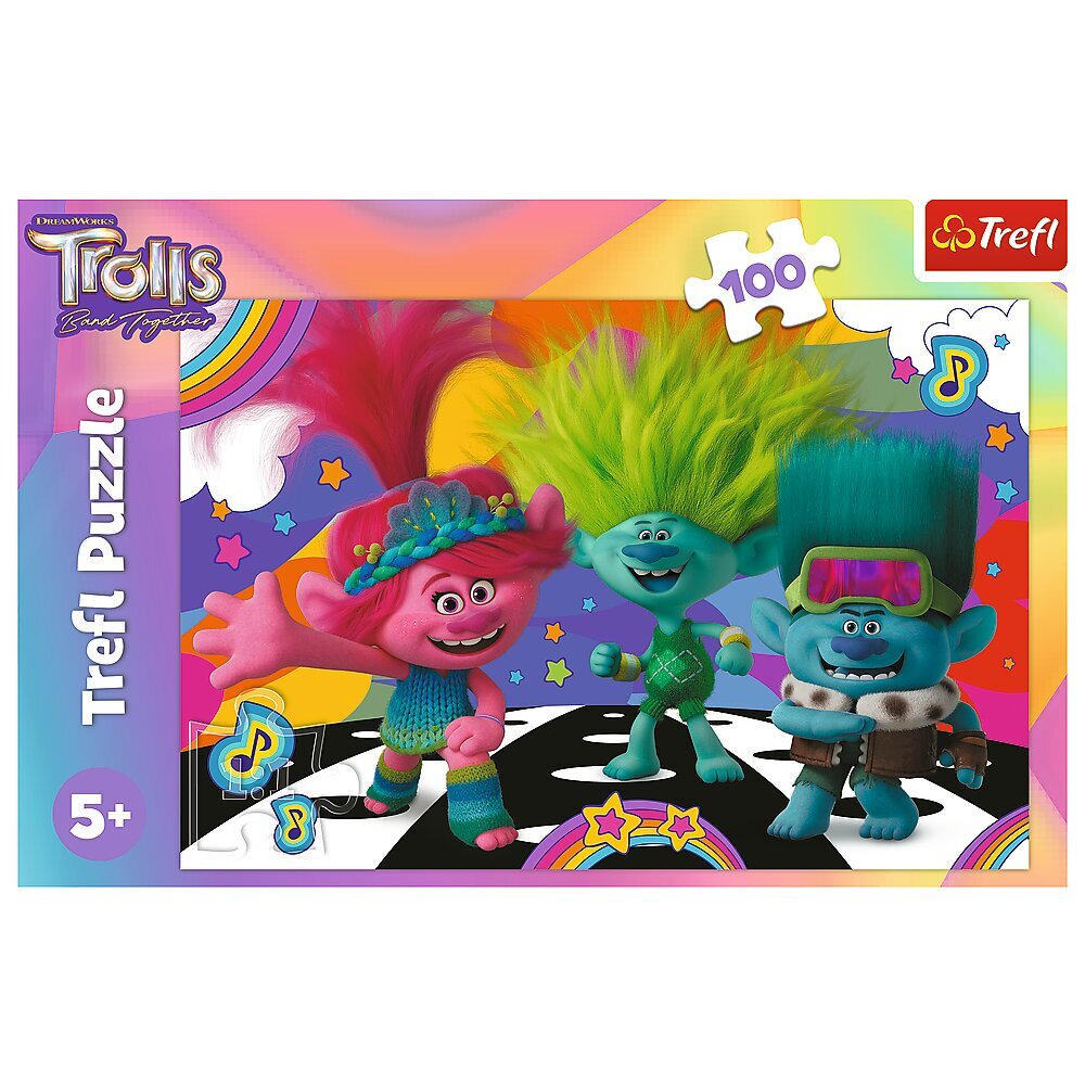 TREFL TROLLS Palapeli "Peikot 3", 100 palaa hinta ja tiedot | Palapelit | hobbyhall.fi