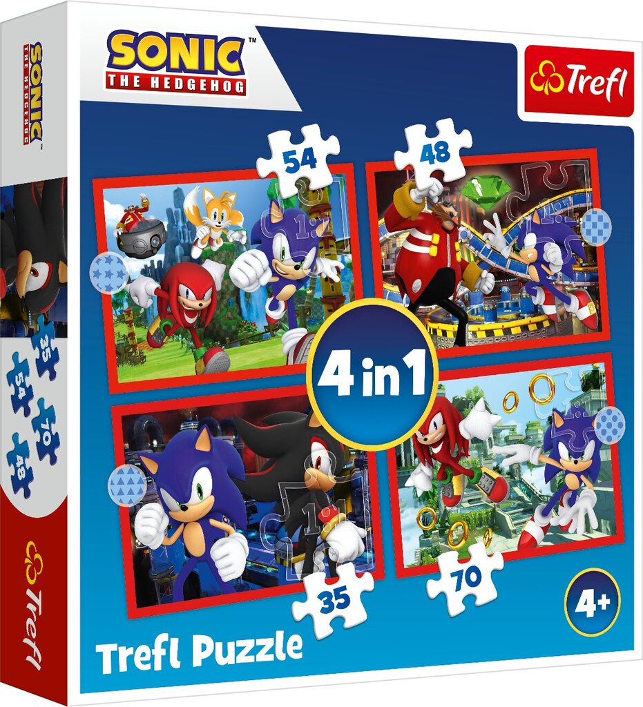 TREFL SONIC Sonic 4 palapelisarja hinta ja tiedot | Palapelit | hobbyhall.fi