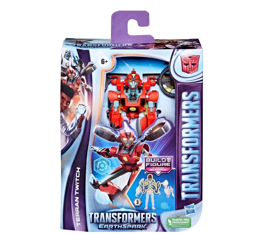 Transformer Hasbro Earthspark Deluxe -hävittäjä Twitch, 12,7 cm hinta ja tiedot | Poikien lelut | hobbyhall.fi