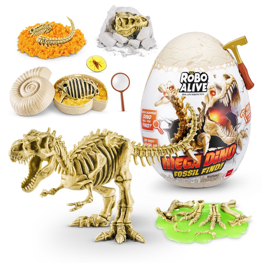 Valikoima ZURU ROBOALIVE Dinosaur Fossil Egg hinta ja tiedot | Poikien lelut | hobbyhall.fi