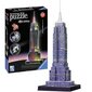 Ravensburger 3D hohtava pimeässä palapeli Empire State Building 216 kpl hinta ja tiedot | Palapelit | hobbyhall.fi