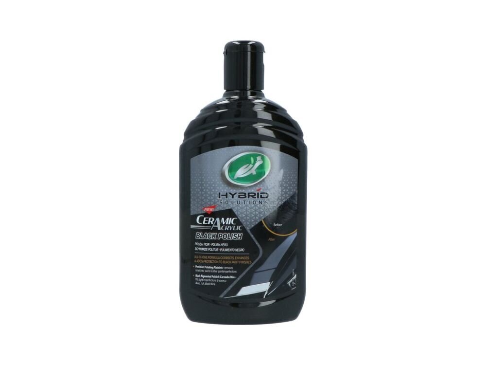 Auton kiillotustahna musta Hybrid Solutions Ceramic Acrylic Black Polish 500ml Turtle Wax hinta ja tiedot | Autokemikaalit | hobbyhall.fi