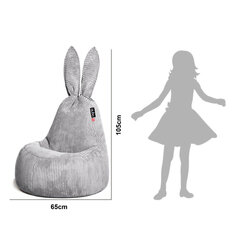 Säkkituoli Qubo™ Mommy Rabbit, samettia, vihreä hinta ja tiedot | Säkkituolit, rahit ja penkit | hobbyhall.fi