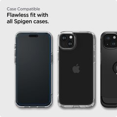 Spigen ALM Glass FC iPhone 15, 2 kpl hinta ja tiedot | Näytönsuojakalvot ja -lasit | hobbyhall.fi