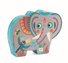 Siluettipalapeli - Elephant Haathee (24 osaa) hinta ja tiedot | Palapelit | hobbyhall.fi