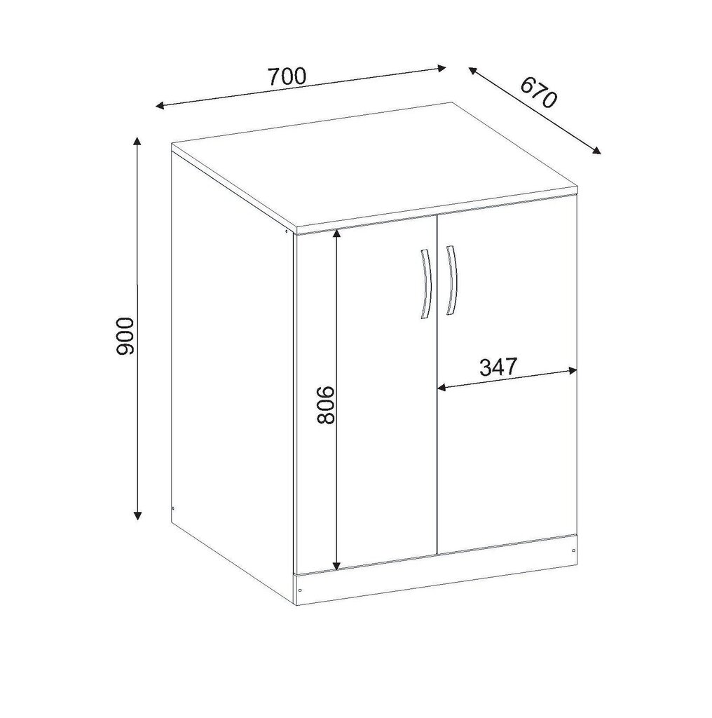 Kylpyhuonekaappi Kalune Design 731(III), valkoinen hinta ja tiedot | Kylpyhuonekaapit | hobbyhall.fi