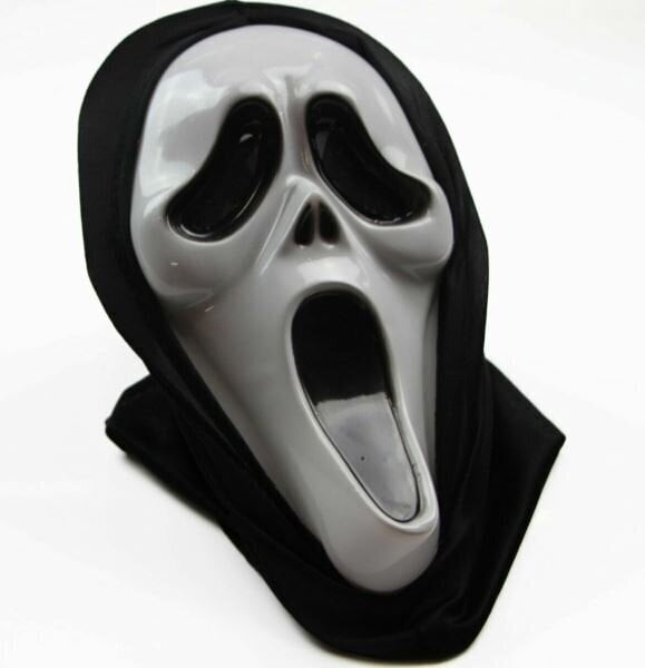 Halloween-naamio Scream 46x18cm hinta ja tiedot | Naamiaisasut | hobbyhall.fi