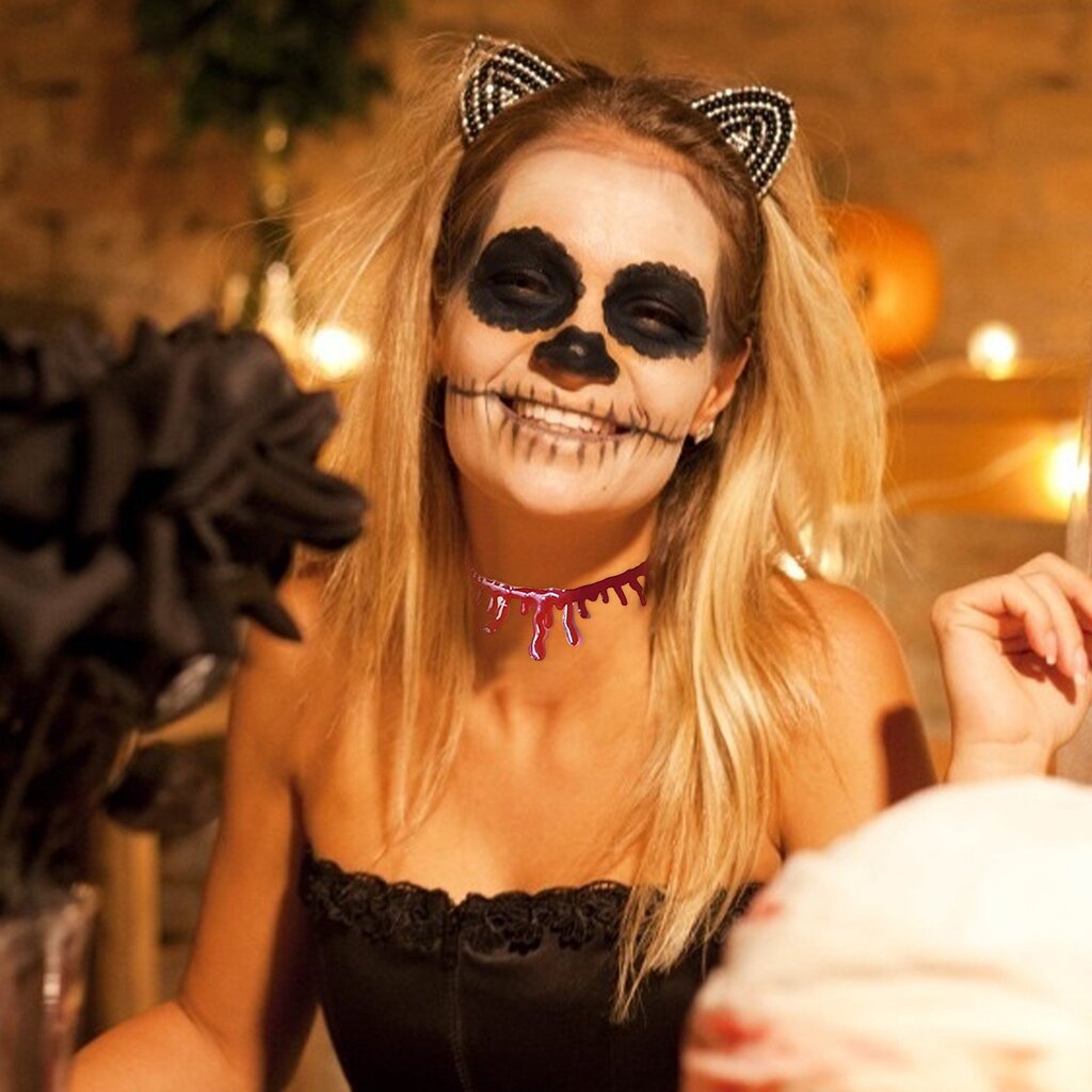 Bloody Halloween, kaulakoru - jäljitelmä hinta ja tiedot | Naamiaisasut | hobbyhall.fi
