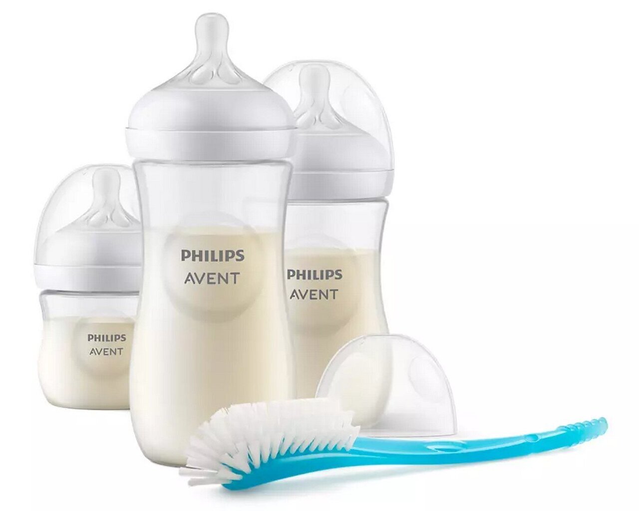 Pullosarja Philips Avent Natural Response Scd837/12, 0 kk+, 3 kpl. hinta ja tiedot | Tuttipullot ja tarvikkeet | hobbyhall.fi