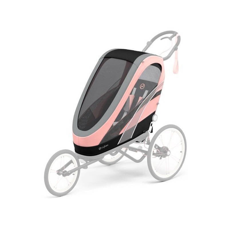 Cybexin Zeno, Silver Pink, lenkkivaunujen koppa hinta ja tiedot | Vaunut ja rattaat | hobbyhall.fi