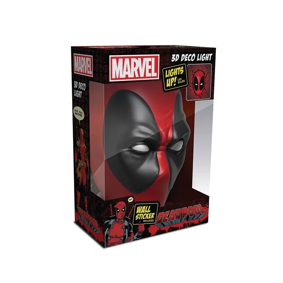 Marvel 3D LED-valo Deadpool hinta ja tiedot | Lastenhuoneen valaisimet | hobbyhall.fi