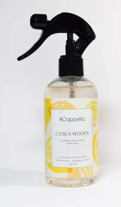 Kotispray ACappella Citrus woods, 250 ml hinta ja tiedot | Huonetuoksut | hobbyhall.fi