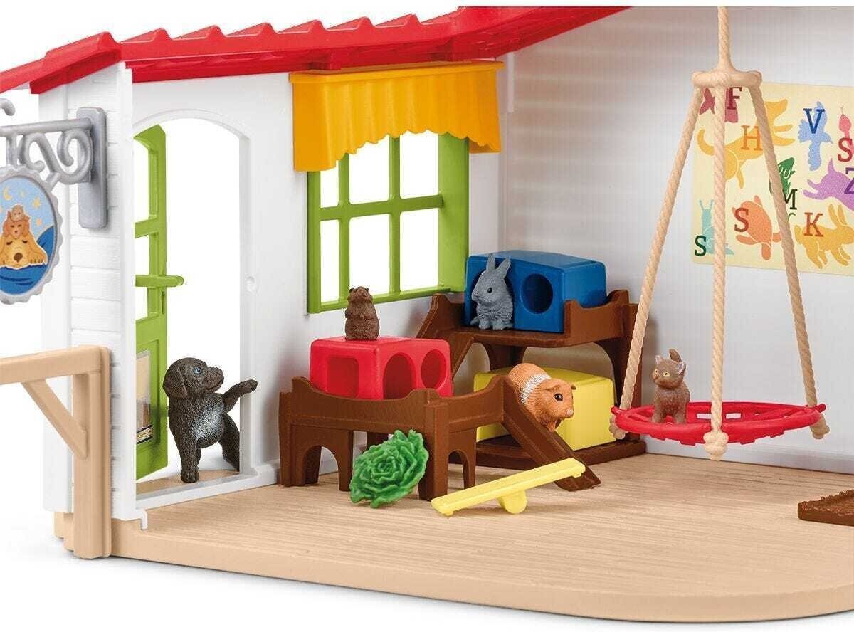 Animal Hotel Schleich Farm World 42607 hinta ja tiedot | Tyttöjen lelut | hobbyhall.fi