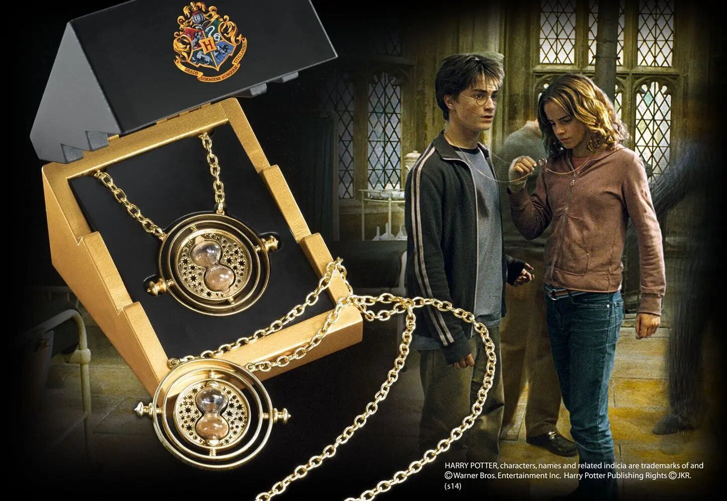 Harry Potter - Time-Turner sterlinghopea kullattu hinta ja tiedot | Pienoismallit | hobbyhall.fi