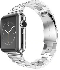 4wrist Teräsisku Apple Watchille - hopea 42/44/45 mm hinta ja tiedot | Älykellojen ja aktiivisuusrannekkeiden lisätarvikkeet | hobbyhall.fi