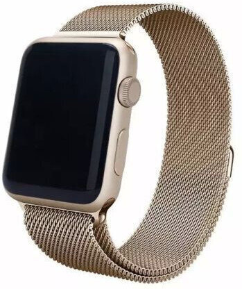 4wrist Teräs Milan Pull Apple Watchille - Golden Dark 38/40/41 mm hinta ja tiedot | Älykellojen ja aktiivisuusrannekkeiden lisätarvikkeet | hobbyhall.fi