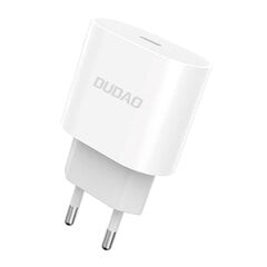 Dudao Matkalaturi A8SEU 1x USB-C, PD 20W (valkoinen) hinta ja tiedot | Puhelimen laturit | hobbyhall.fi