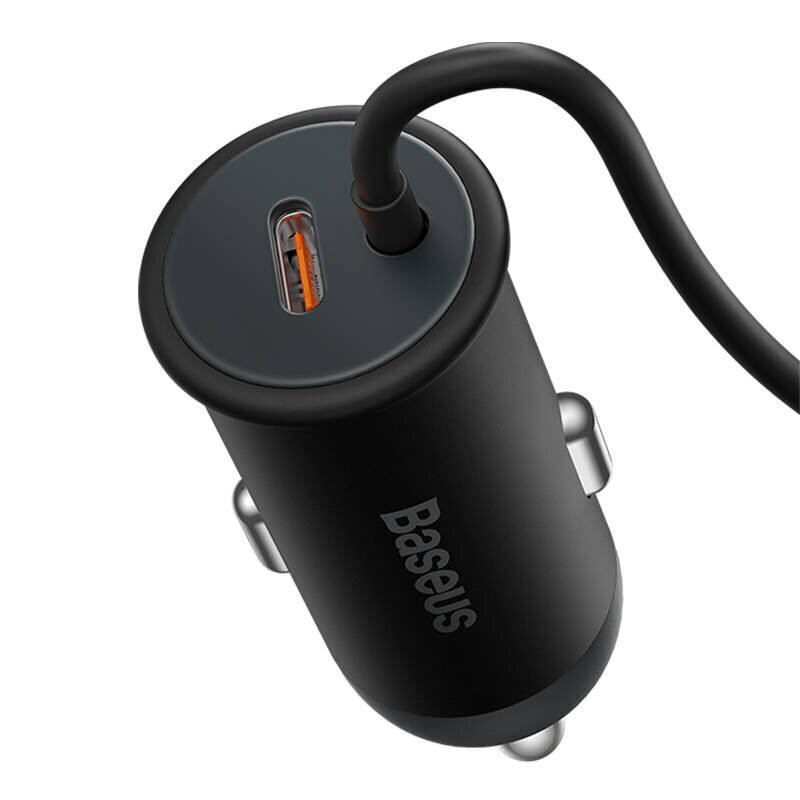 Baseus CW01 Magneettinen autopuhelinteline tuuletusritilään autolaturilla USB-C, 15W + 25W (musta) hinta ja tiedot | Puhelintelineet | hobbyhall.fi