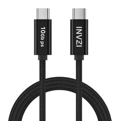 INVZI USB-C / USB 3.2 Gen2 -kaapeli 100 W 10 Gbps, 2 m (musta) hinta ja tiedot | Puhelinkaapelit | hobbyhall.fi