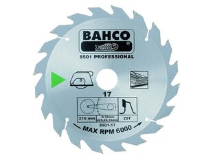 Pyörösahanterä Bahco 235x30mm 30H 16°, (20/16mm sovittimet), puulle hinta ja tiedot | Käsityökalut | hobbyhall.fi