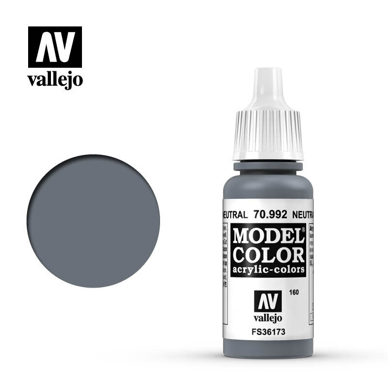 Neutral Grey Matt 17 ml. Model Color 70992 Vallejo hinta ja tiedot | Taide- ja askartelutarvikkeet | hobbyhall.fi