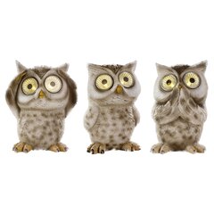 Koristevalo OWL LED, 3 pöllöä hinta ja tiedot | Sisustustuotteet | hobbyhall.fi