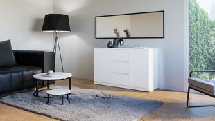 Kaksiosainen lipasto Costa, 40x200x75 cm, valkoinen hinta ja tiedot | Lipastot | hobbyhall.fi