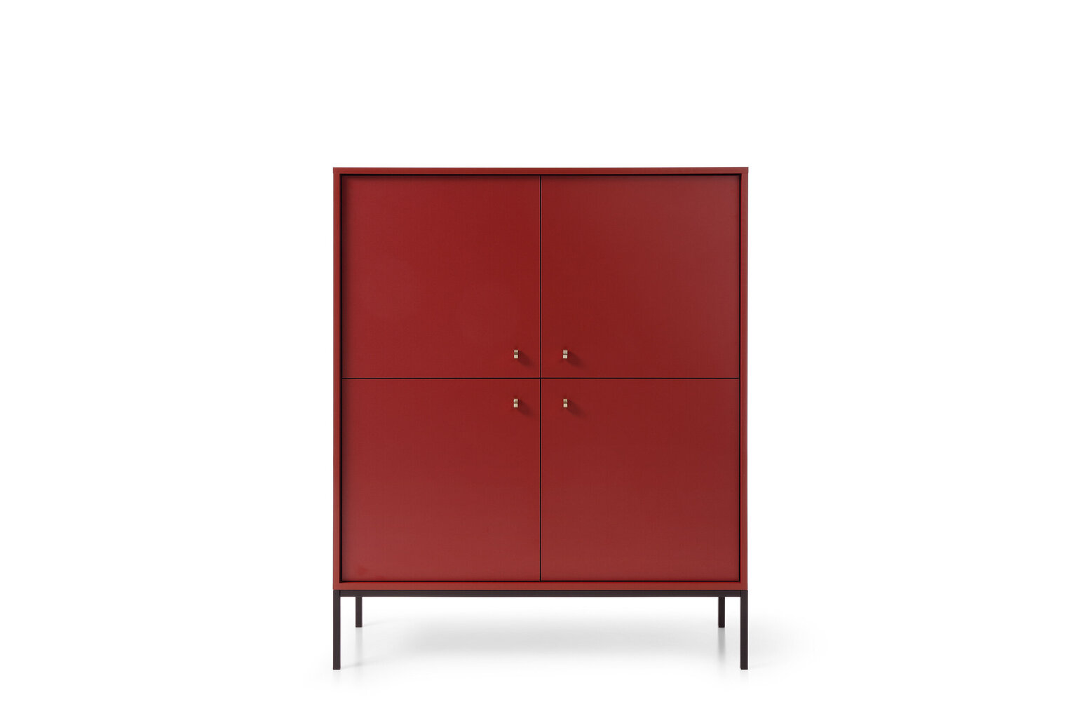 Lipasto AKL Furniture Mono MKSZ104, punainen hinta ja tiedot | Lipastot | hobbyhall.fi